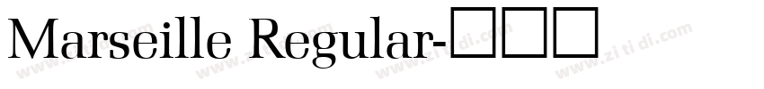 Marseille Regular字体转换
